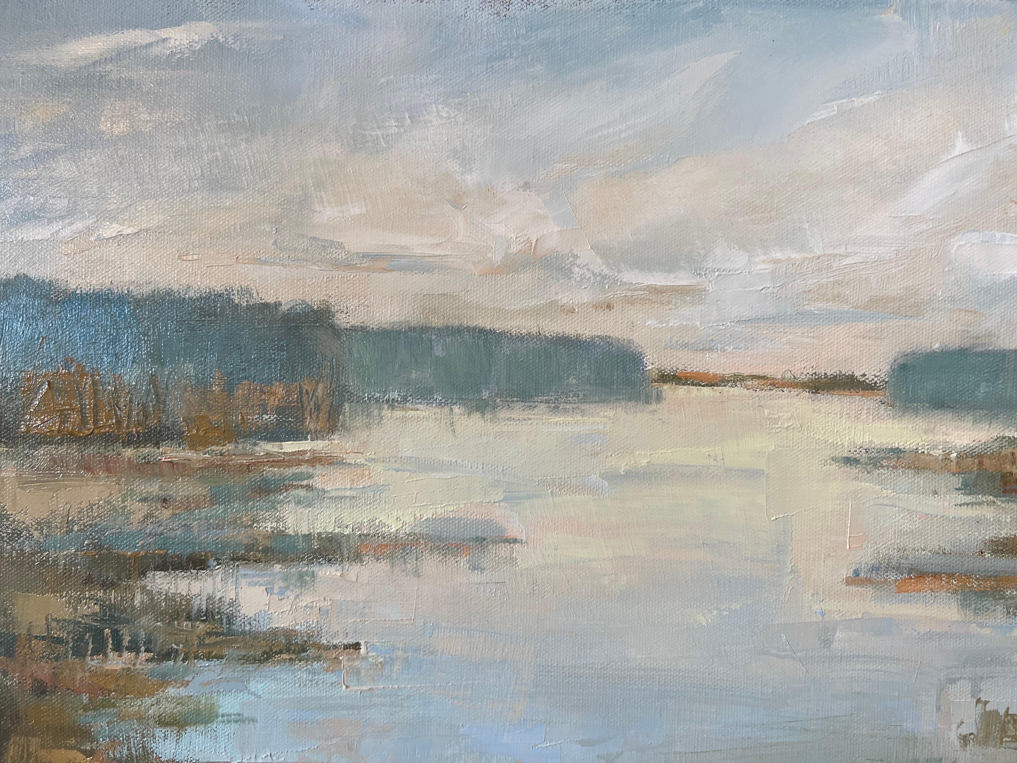 Dreaming by Allison Chambers, Oil on Canvas Impressionist Landscape Painting 5