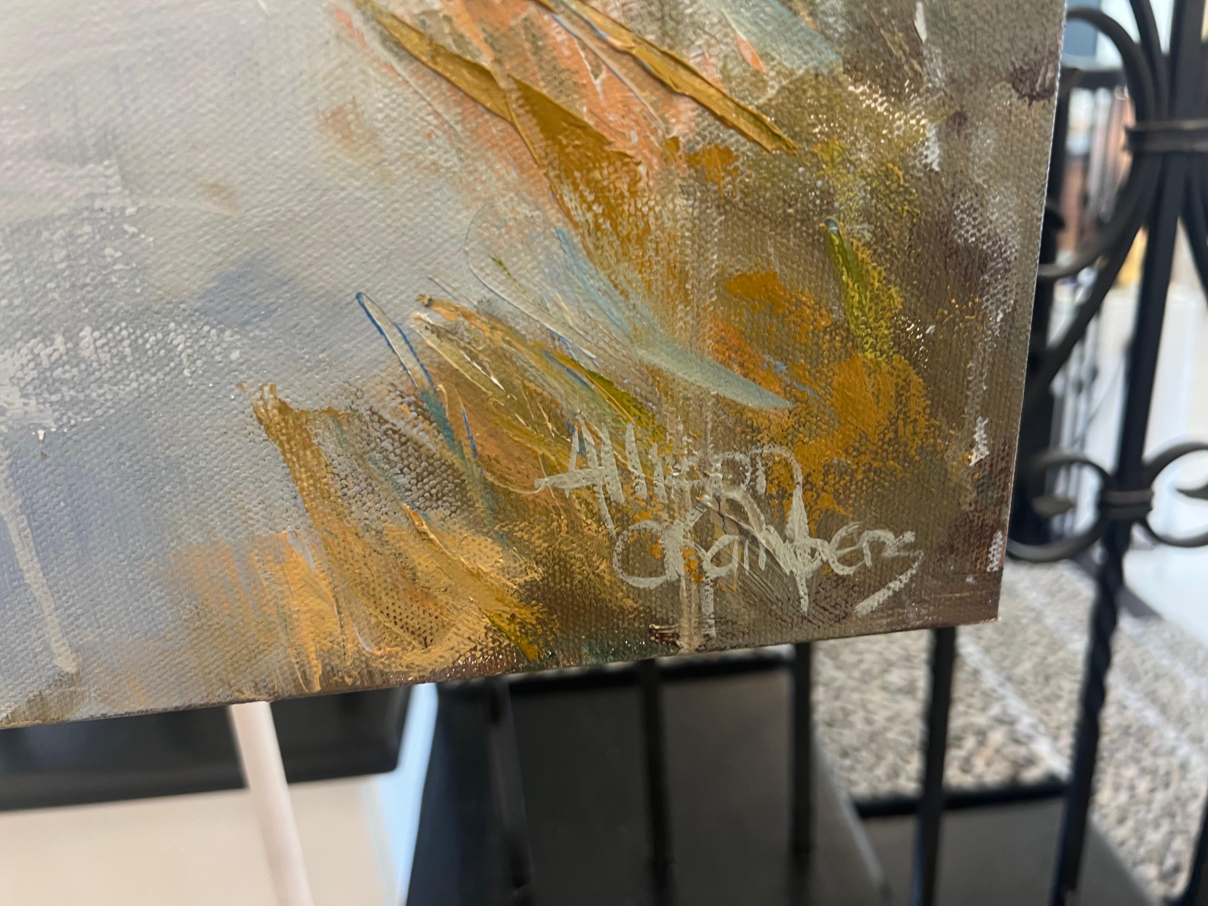 Dreaming by Allison Chambers, Oil on Canvas Square Landscape Painting 1