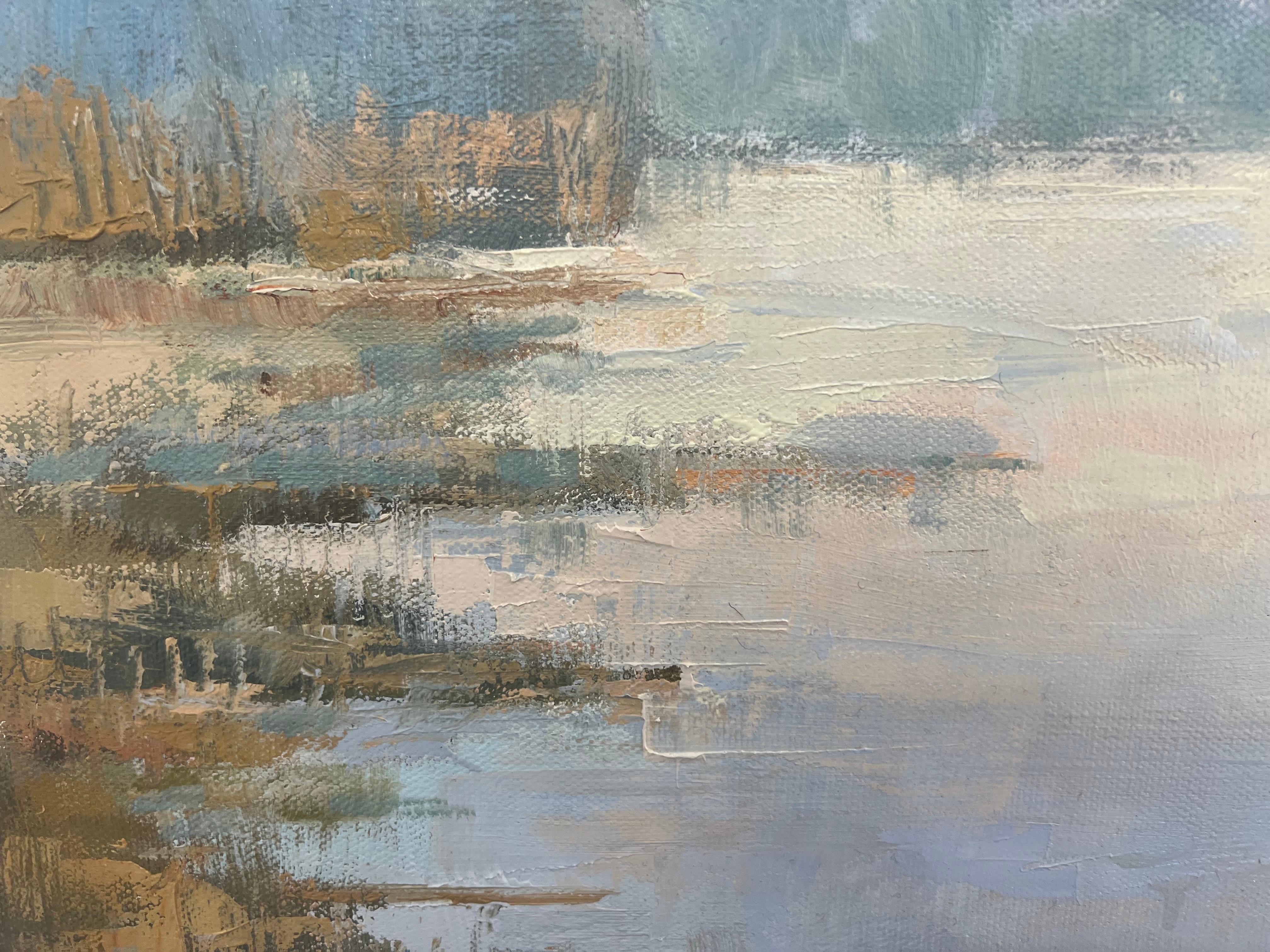 Dreaming by Allison Chambers, Oil on Canvas Square Landscape Painting 2