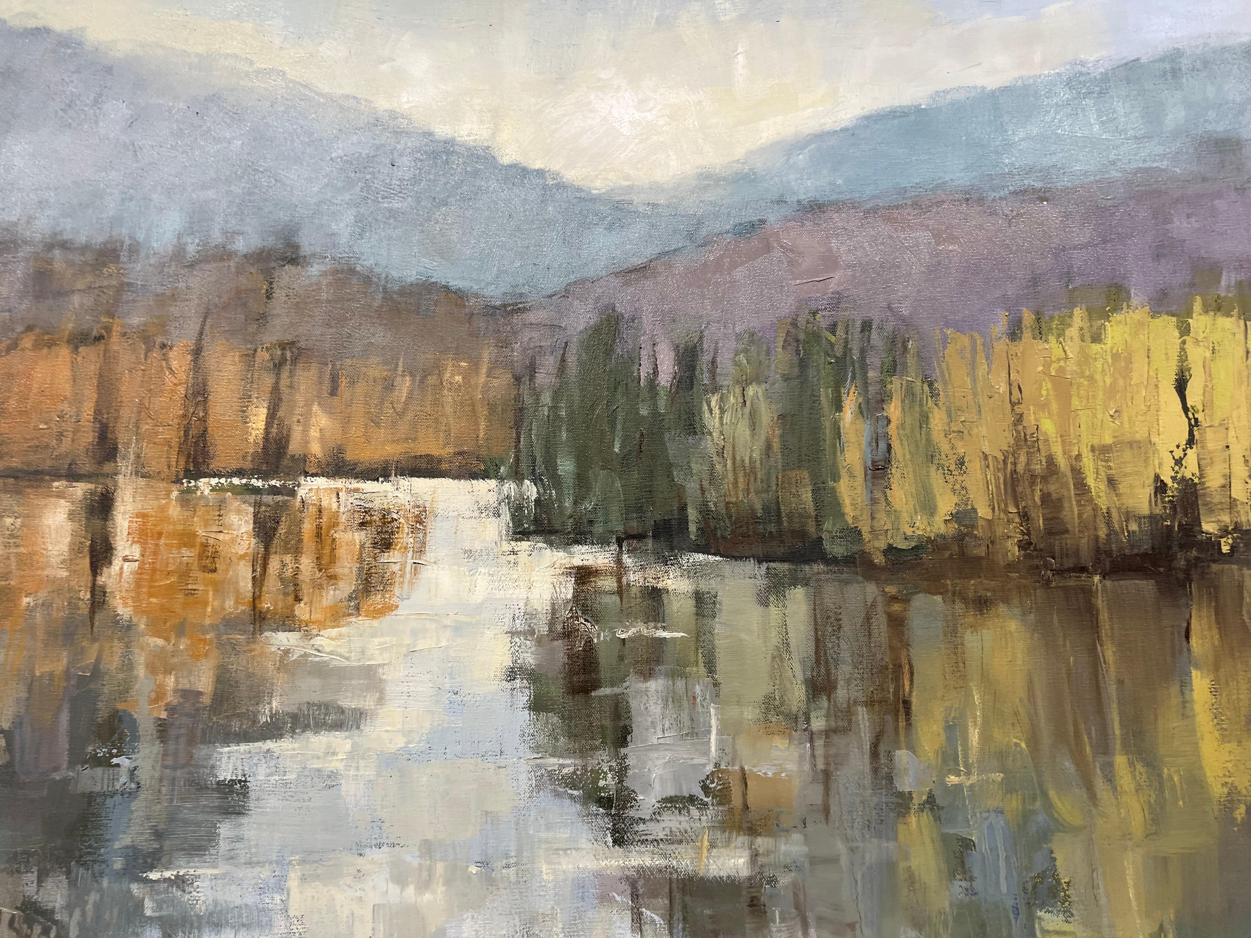 Feeling Alright by Allison Chambers, Large Framed Impressionist Landscape 5