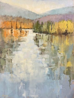 Feeling Alright by Allison Chambers, Large Framed Impressionist Landscape