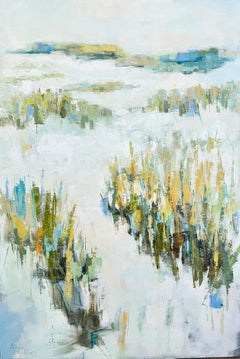 Es un País de las Maravillas de Allison Chambers, Gran pintura al óleo de paisaje vertical