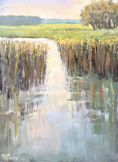 Large Landscape Painting Contemporary Impressionist Oil on Canvas 40 x 30