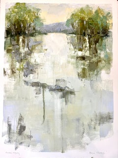 Mountain Majesty by Allison Chambers, Oil Landscape Painting on Paper