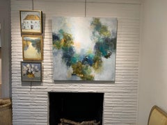 Mystic Lake Study by Allison Chambers, Framed Impressionist Painting