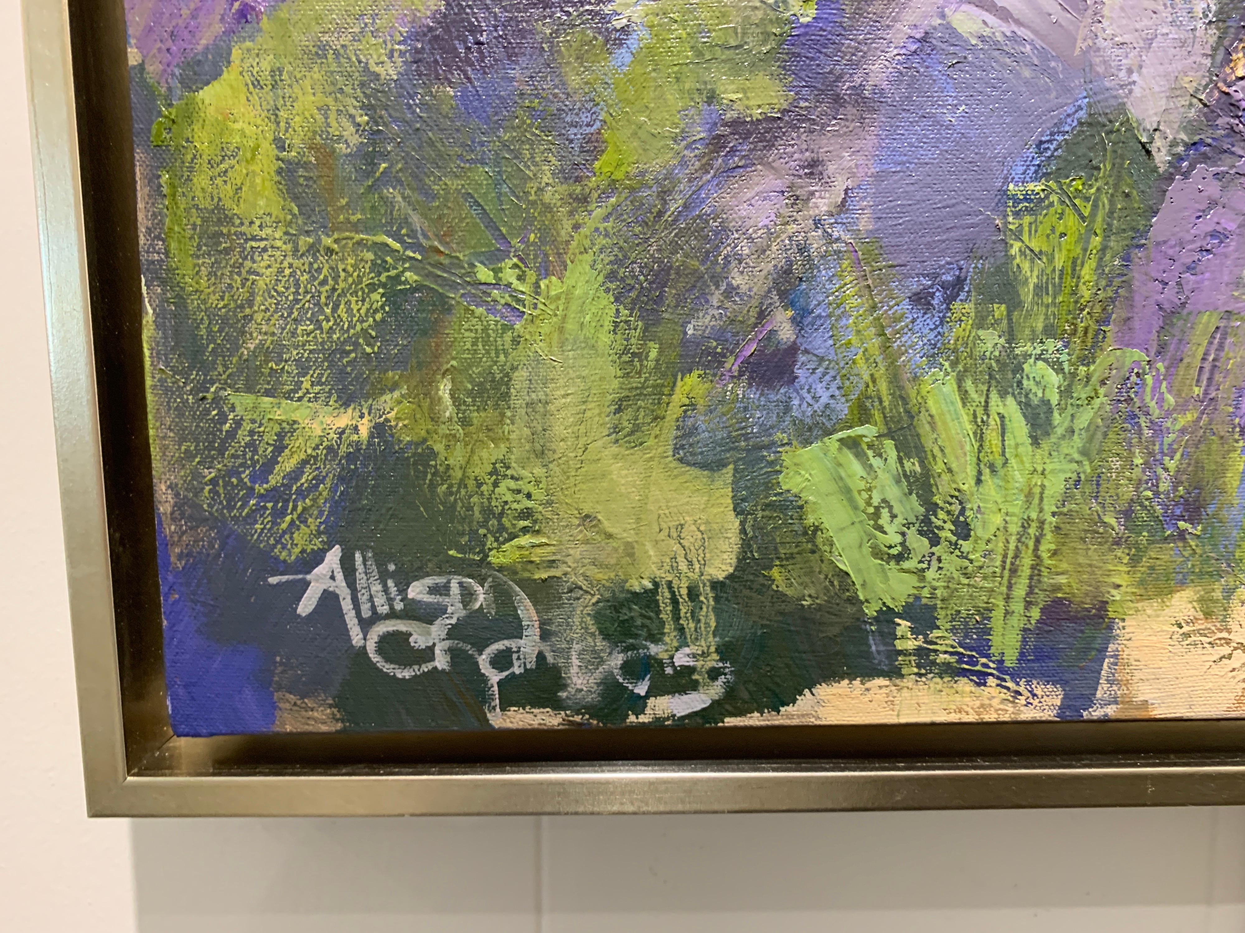 On My Way by Allison Chambers, Framed Impressionist Landscape Painting 2