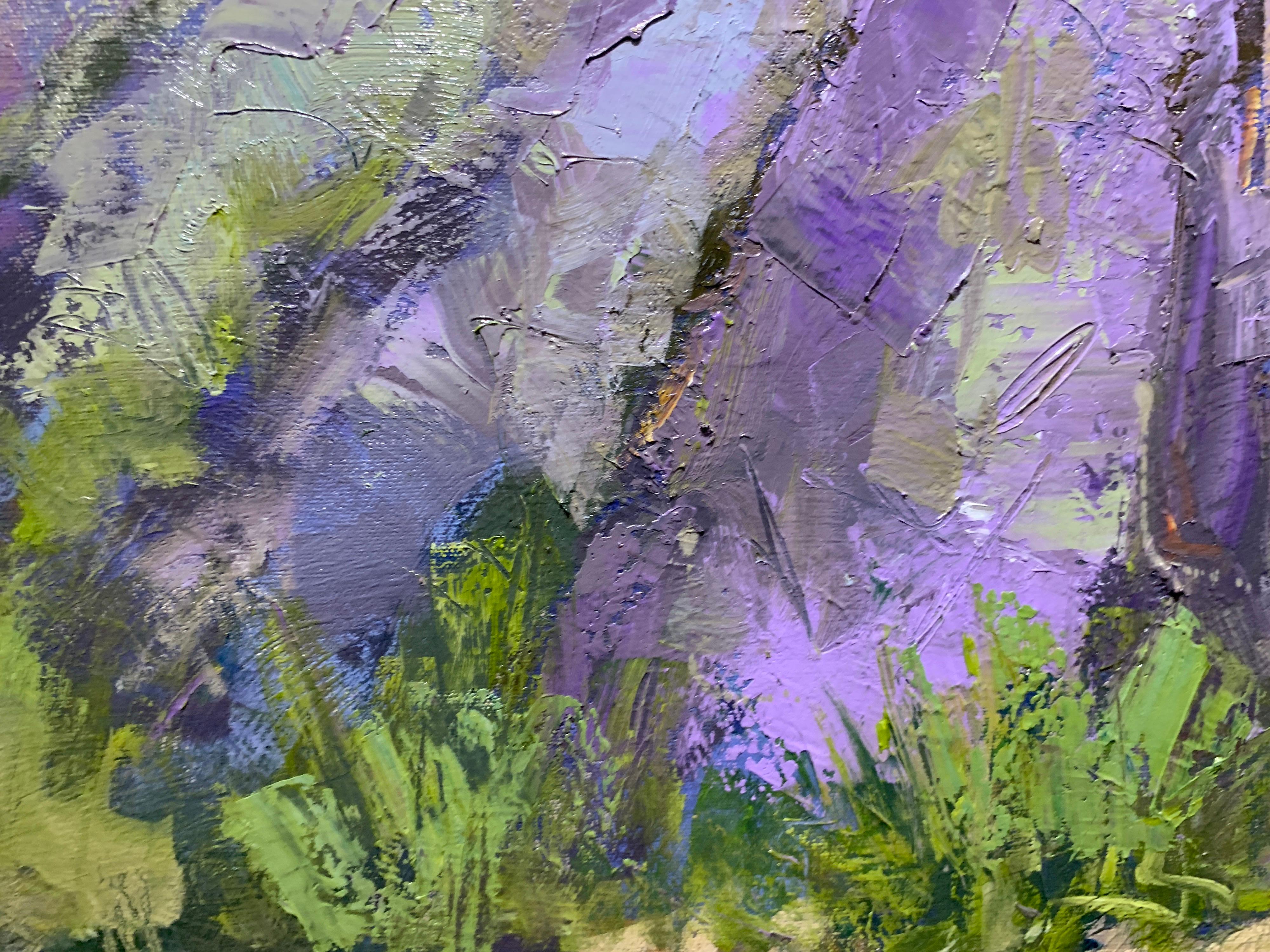 On My Way by Allison Chambers, Framed Impressionist Landscape Painting 4