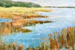 Shore Enough by Allison Chambers, Oil on Canvas Framed Landscape Painting