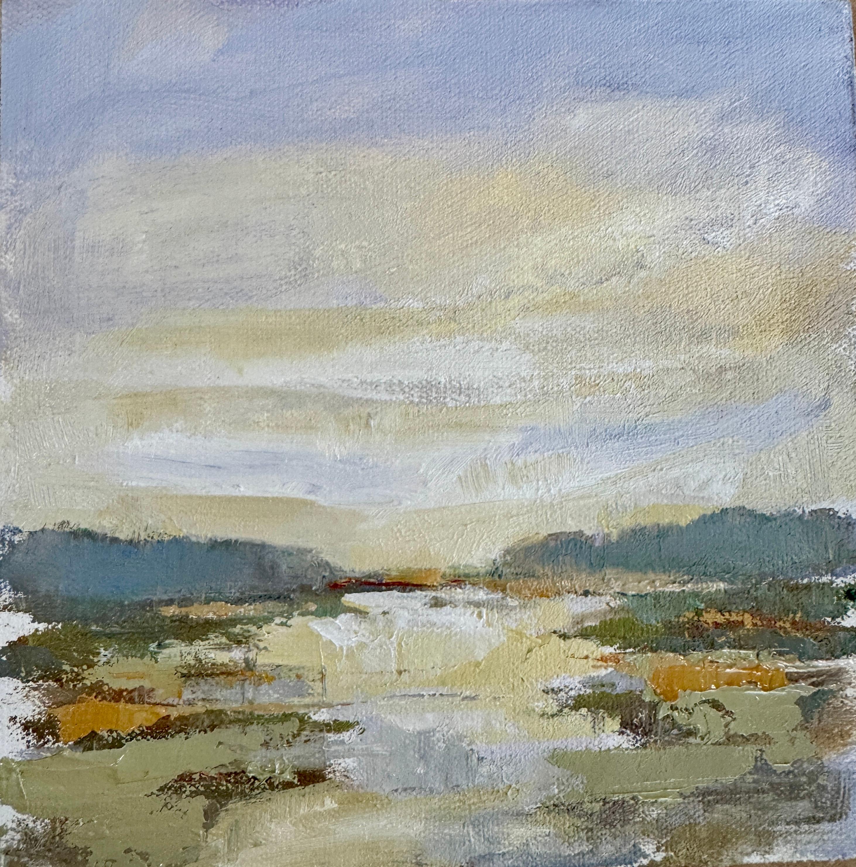 "Pequeño pantano 9" de Allison Chambers - Óleo 6x6 sobre panel de lienzo (enmarcado 12x12) - $425

Capta la serena belleza de la naturaleza con Pequeño Pantano 9 de Allison Chambers. Este exquisito óleo de 6x6, enmarcado en 12x12, da vida a una