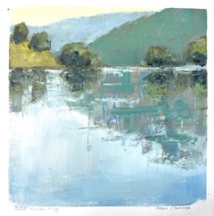 Petite étude de Allison Chambers, huile sur papier peinture de paysage