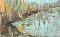 Spur of the Momen by Allison Chambers, Oil on Canvas Landscape Painting