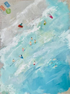 Summer Day by Allison Chambers, Oil on Linen Framed Beach Painting