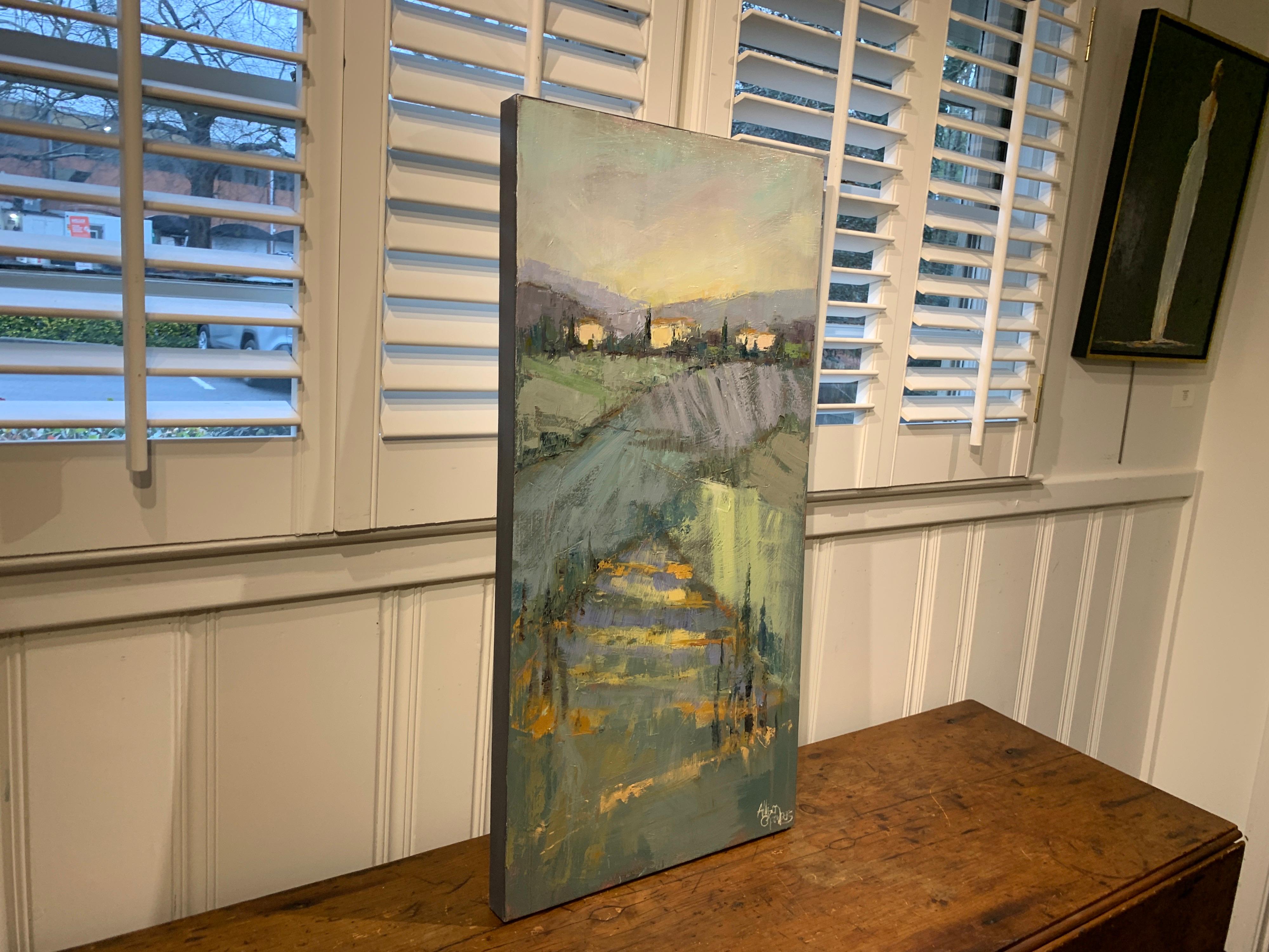 Take Me Back by Allison Chambers, Impressionist Vertical Landscape Painting 5