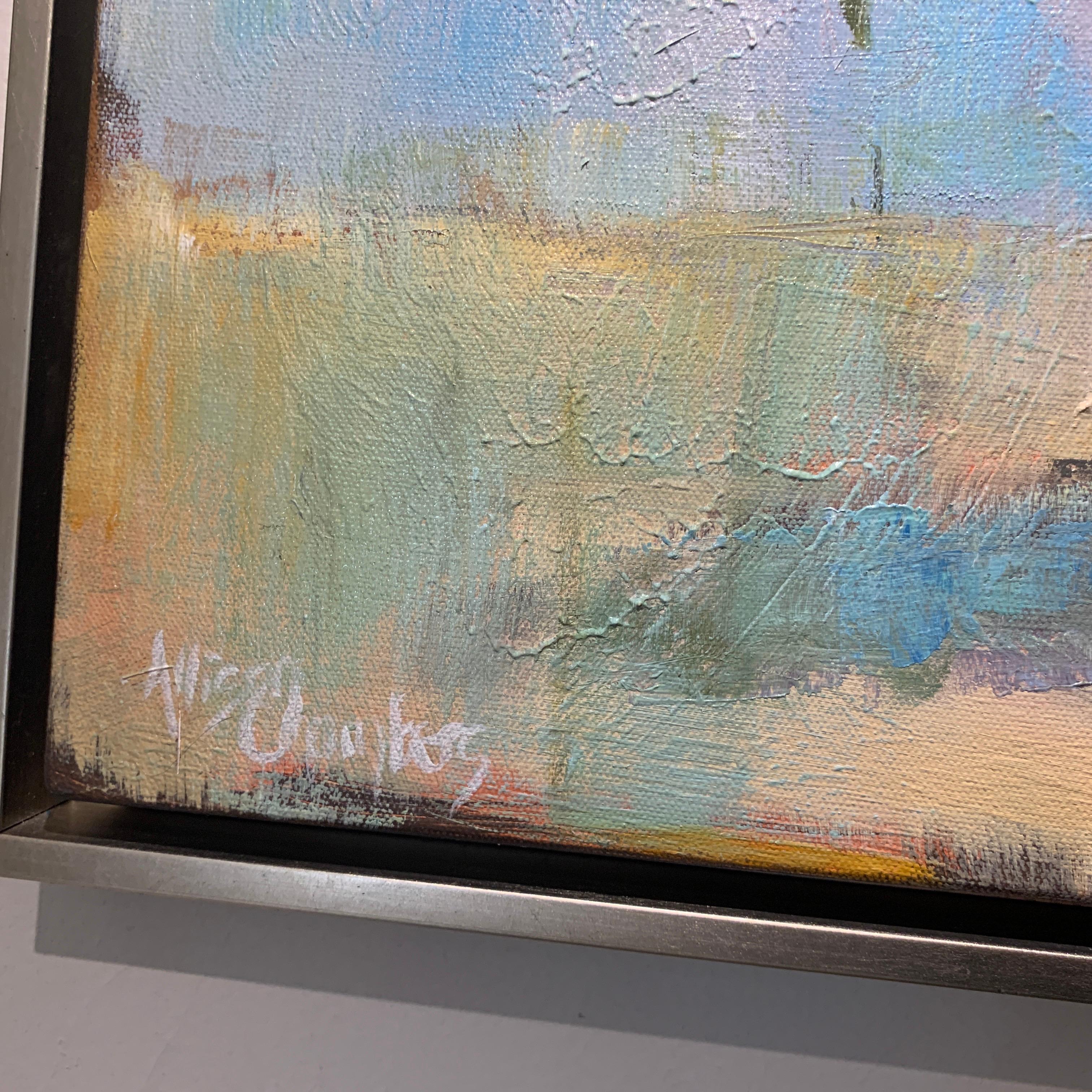 Thanks Mom by Allison Chambers, Framed Oil on Canvas Impressionist Painting 7