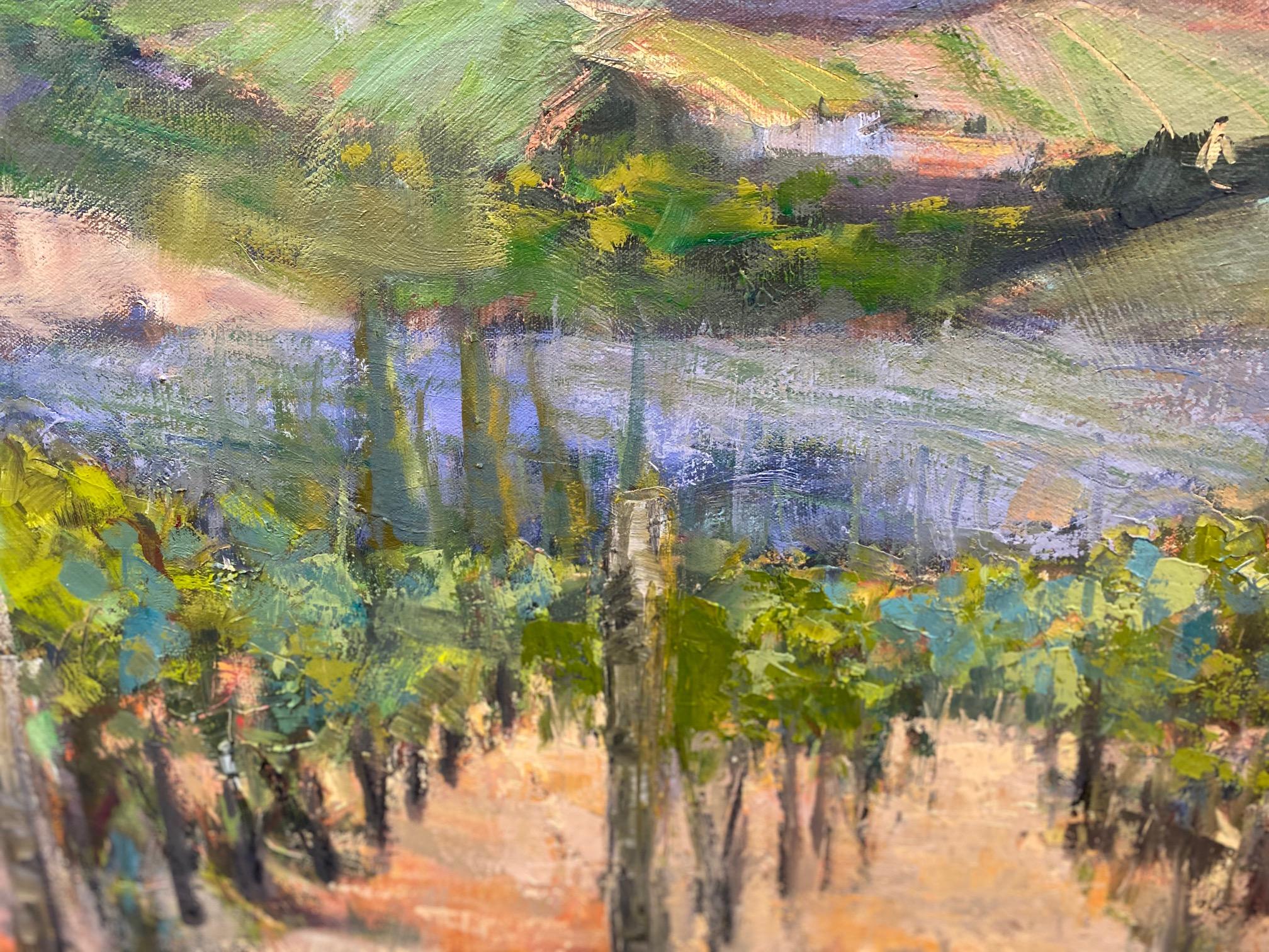 The Hills Are Alive, original 30x40 impressionist Italian landscape 1