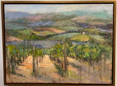 The Hills Are Alive, original 30x40 impressionist Italian landscape