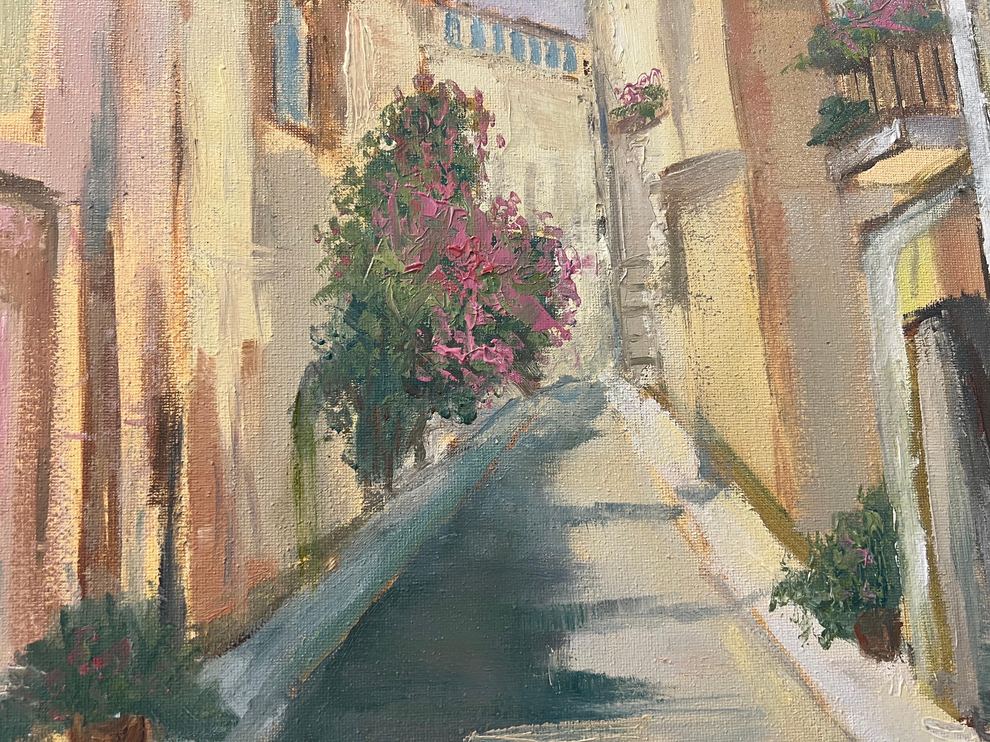 Lo que hay a la vuelta de la esquina de Allison Chambers, Pintura impresionista de paisajes 4