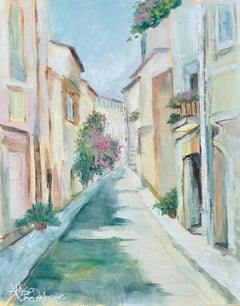 What's Around the Corner by Allison Chambers, Impressionist Landscape Painting