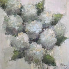 Whisper 2 by Allison Chambers, Frame Oil on Canvas Impressionist Floral Painting