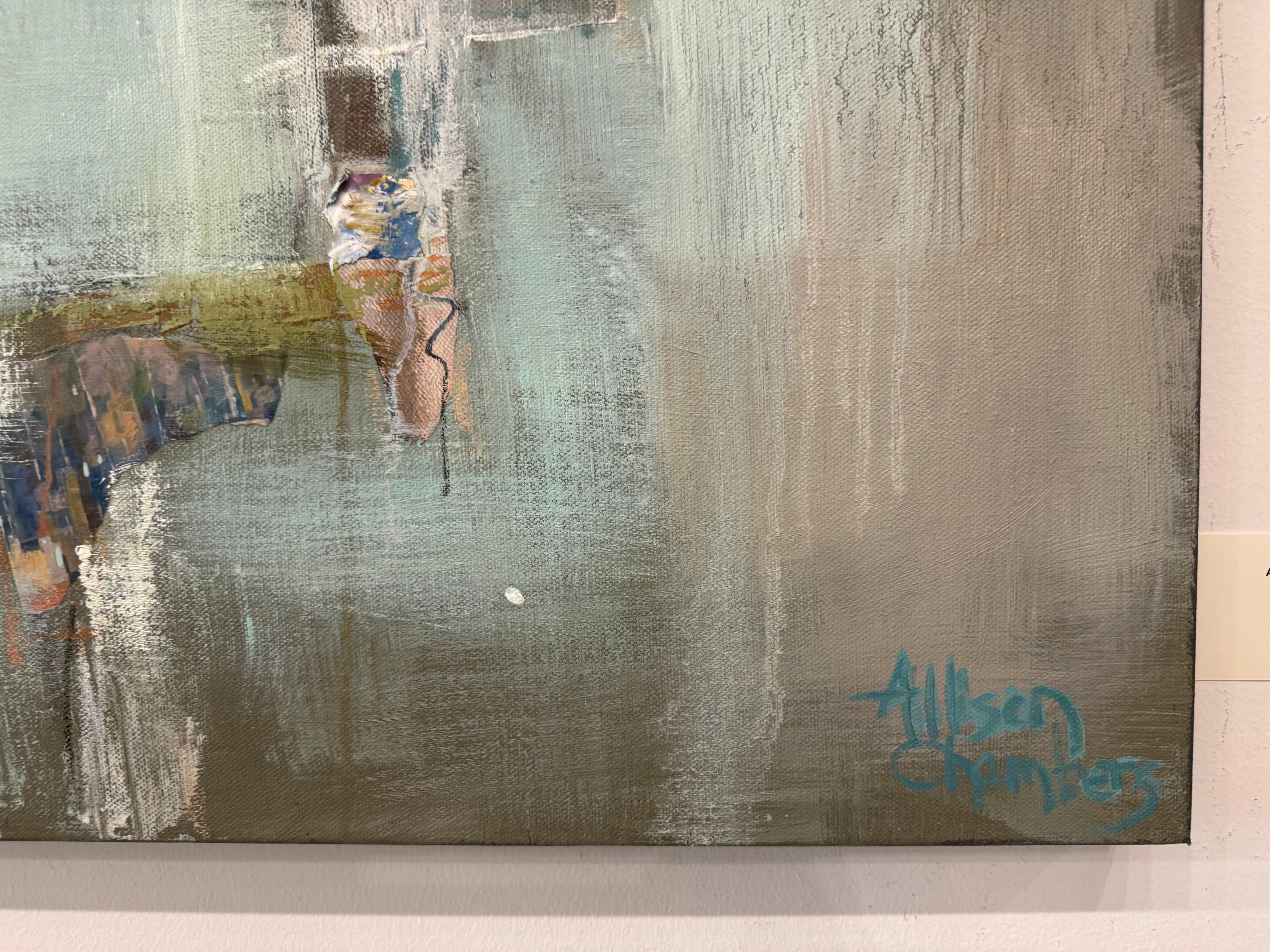 Il tuo desiderio di Allison Chambers, dipinto verticale di paesaggio olio su tela 2