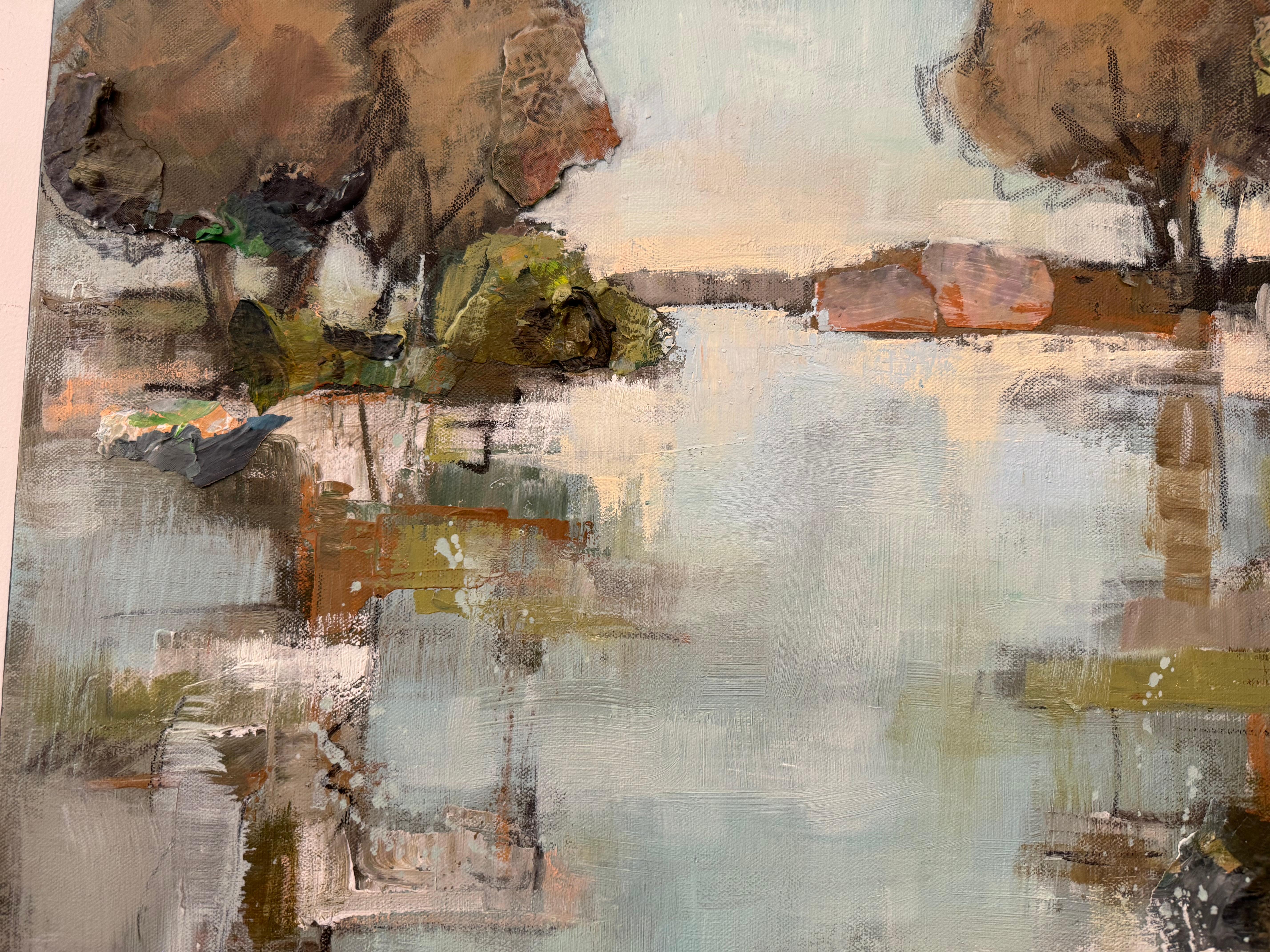 Il tuo desiderio di Allison Chambers, dipinto verticale di paesaggio olio su tela 4