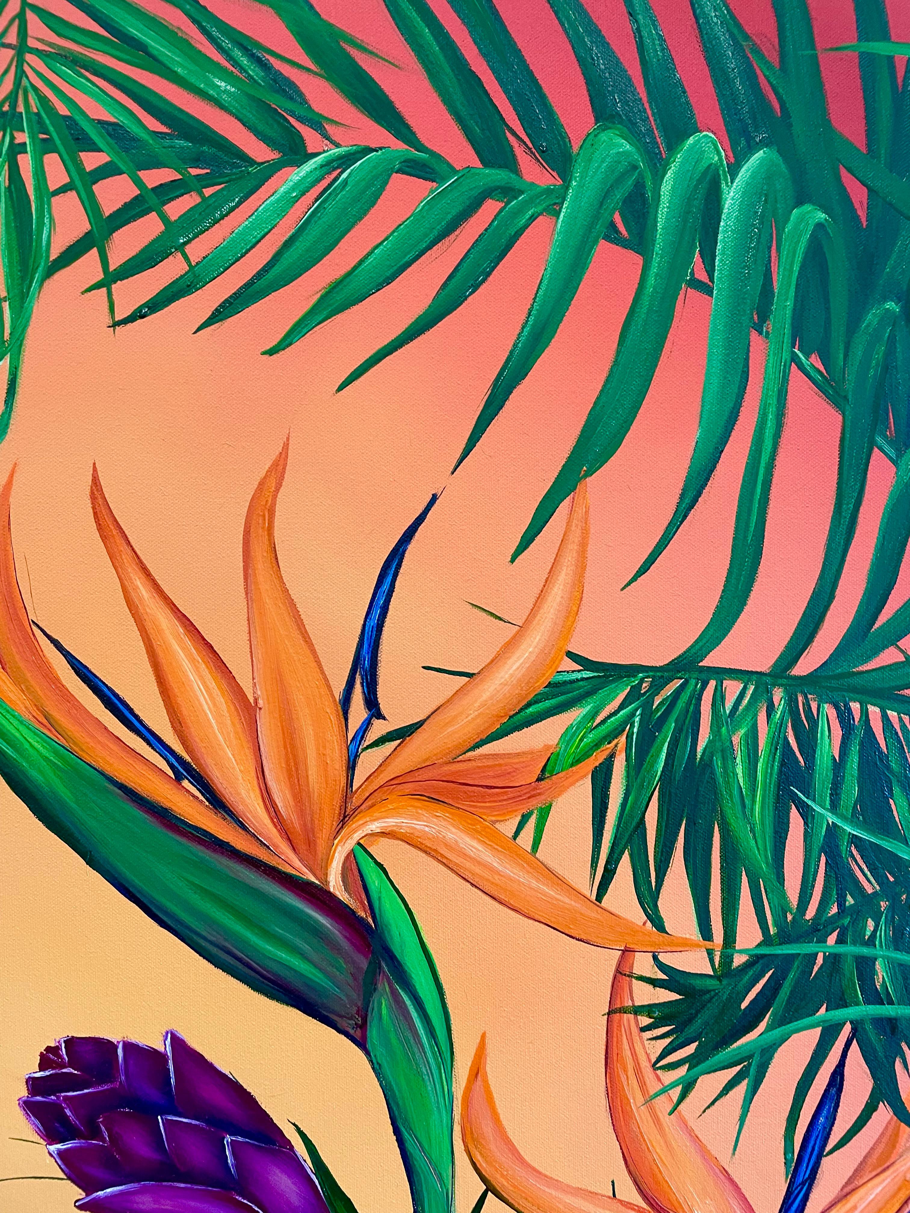 Il fardello del paradiso - Painting Contemporaneo di Allison Green