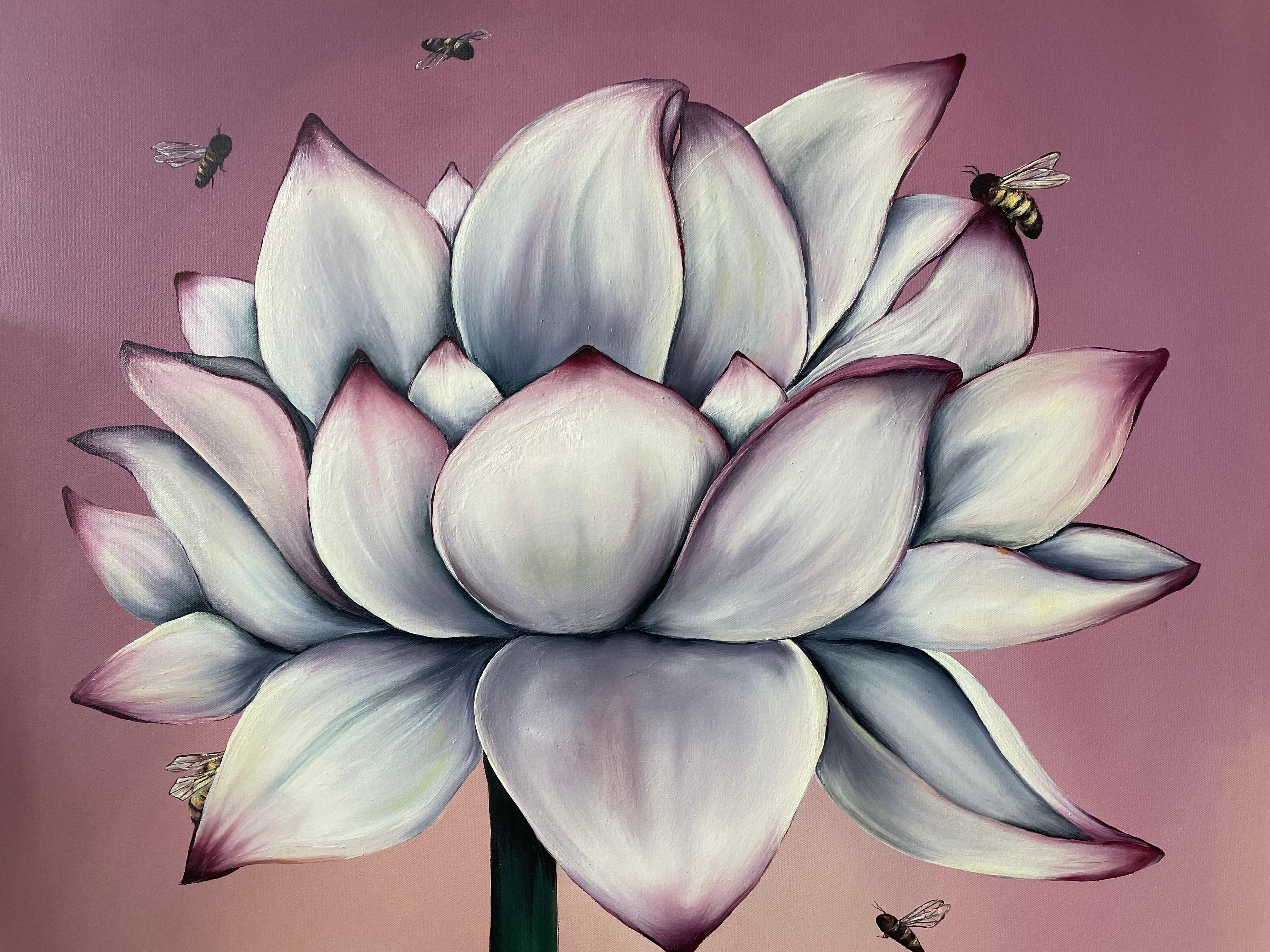 Pollinate Me - Contemporary Painting by Allison Green