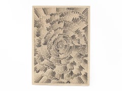 Cycle 07, Ink and Paper Abstract Painting, 2021