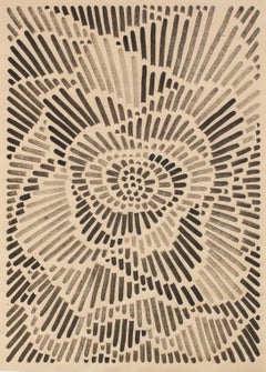 Ciclo 11, Pittura astratta con inchiostro e carta, 2021