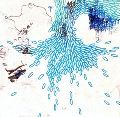 Cascade, Mixed Media on MDF Panel