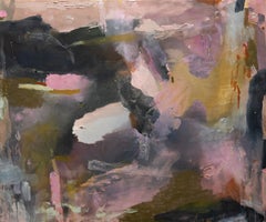 "Rather Be" Abstract Painting, Mixed Media on Canvas, 50x60 Inches