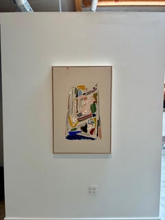 „We’ve Got The Beat“: Abstrakte Mischtechnik-Malerei auf Leinwand, 2010er Jahre, neu, 36 x 24