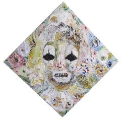 Diamond Clown, Oil on Canvas Painting by Allison Schulnik, 2010