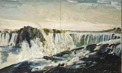 Niagara Falls No. 5 (Currier & Ives), Canvas Painting by Allison Schulnik, 2008