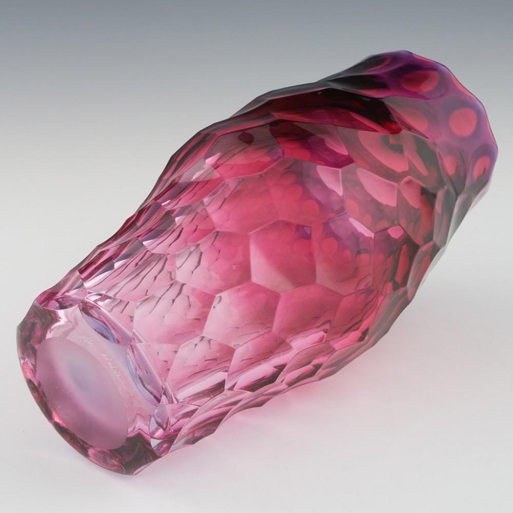 Cut Glass Allister Malcolm Honeycomb Vase 2023 For Sale