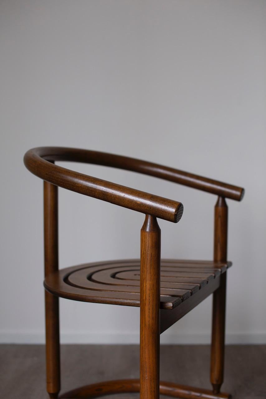 Wood Allmilmö chair 1980's (2 available) For Sale