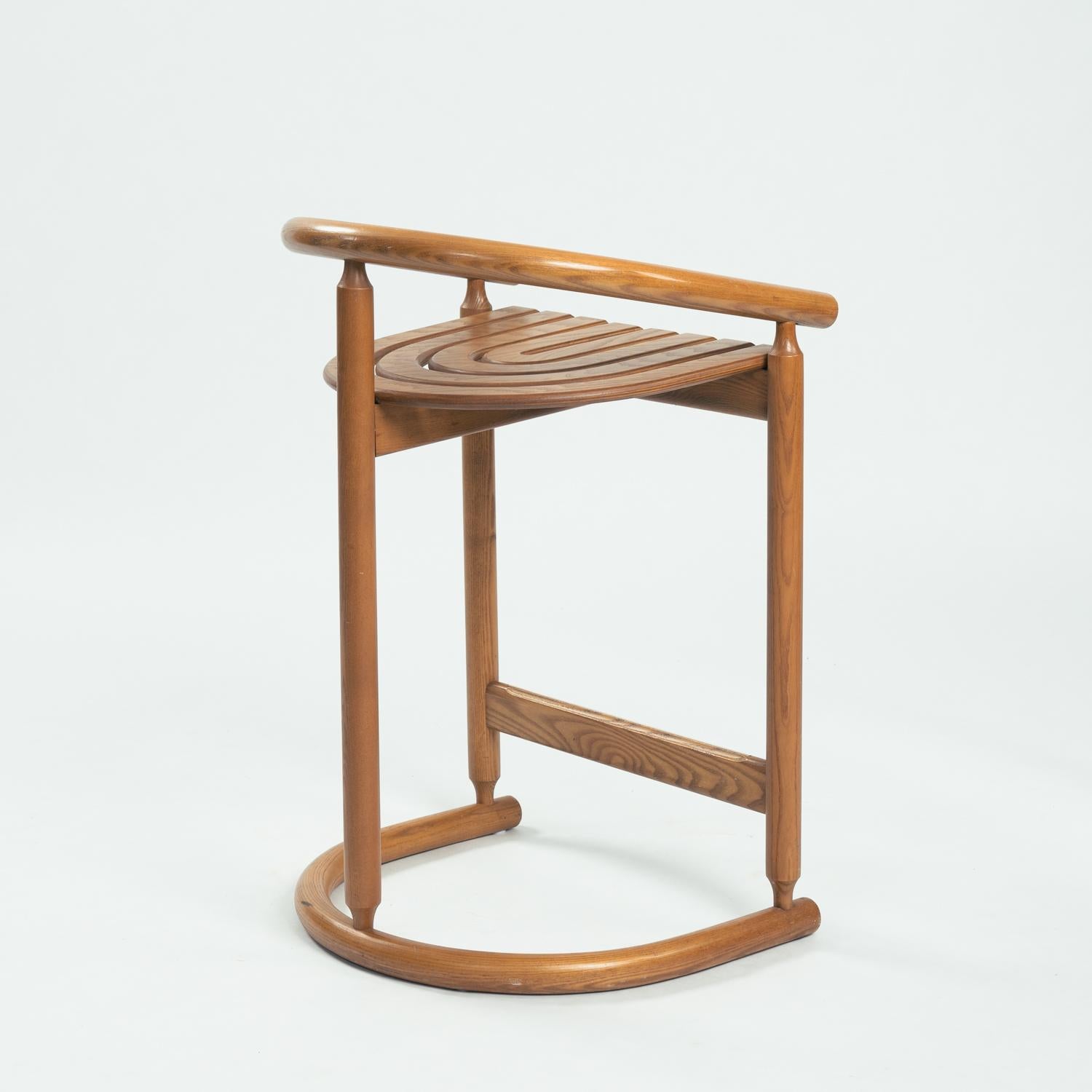 Bentwood Allmilmo organic rainbow shaped bar stools, 2, Germany , 1980s