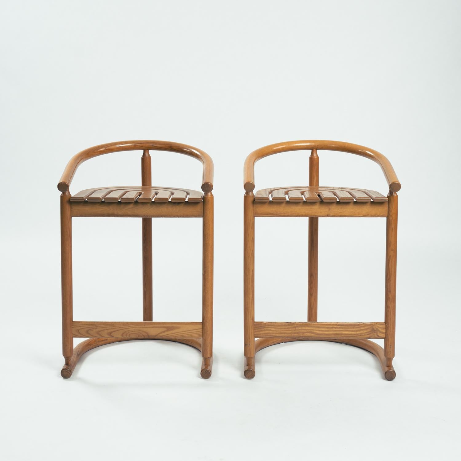 Allmilmo organic rainbow shaped bar stools, 2, Germany , 1980s 2