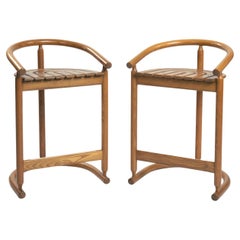 Allmilmo organic rainbow shaped bar stools, 2, Germany , 1980s