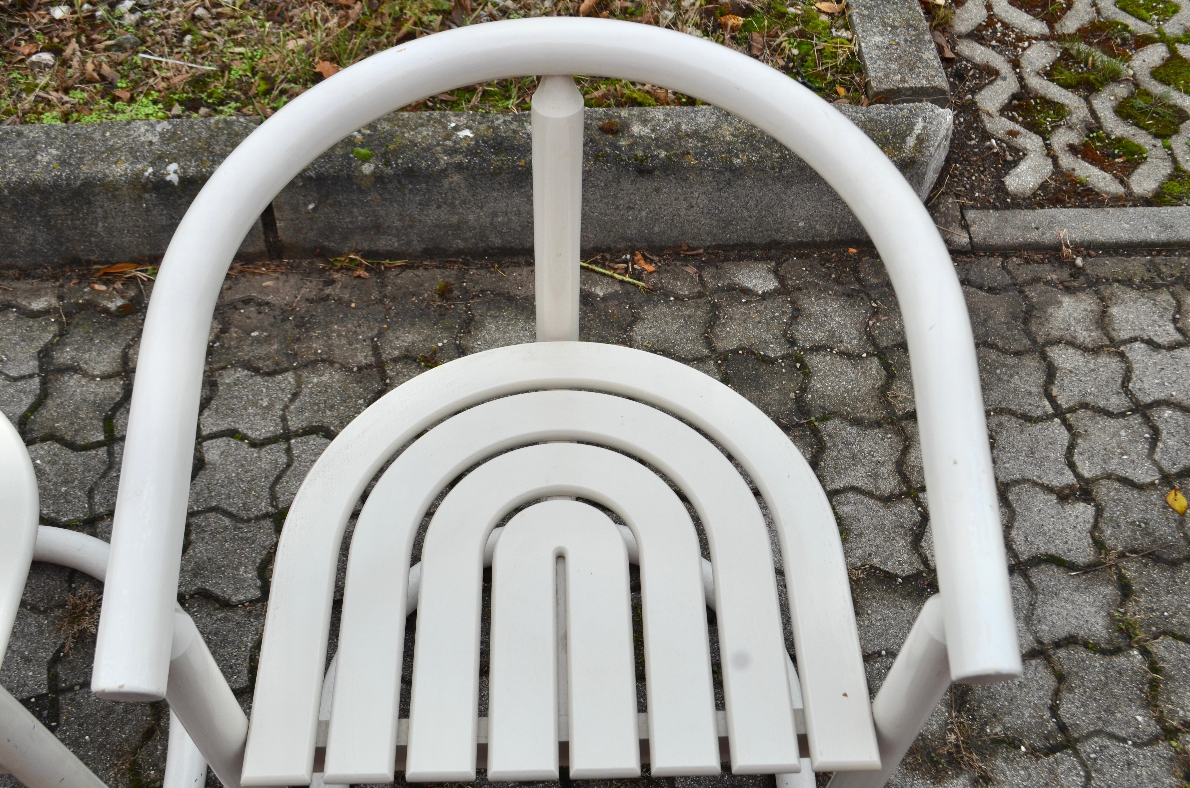 Wood Allmilmö White Bentwood Chair Set of 3 For Sale