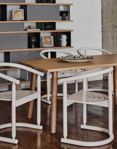 Set of Four Allmilmö Scandinavian Modern Bentwood Dining Chairs, 1980s