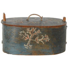 Allmoge Box, Inscribed and Dated 1799, Origin Sweden
