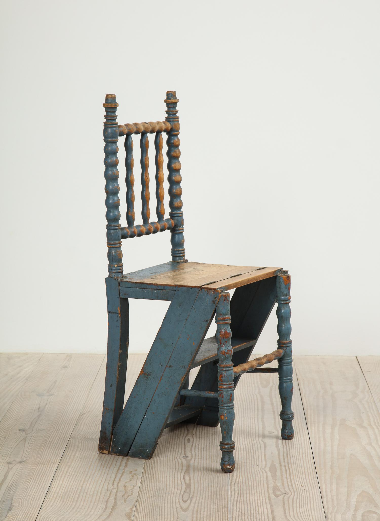 Allmoge Swedish Ladder Chair, Origin, Sweden, circa 1820 2