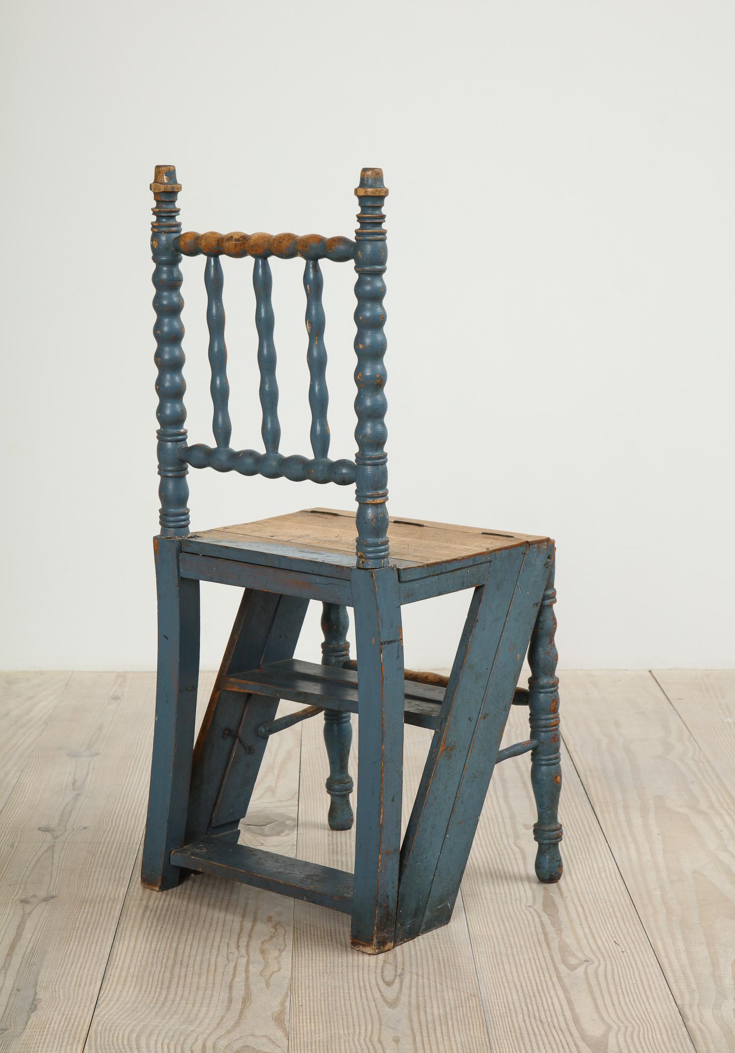 Allmoge Swedish Ladder Chair, Origin, Sweden, circa 1820 4
