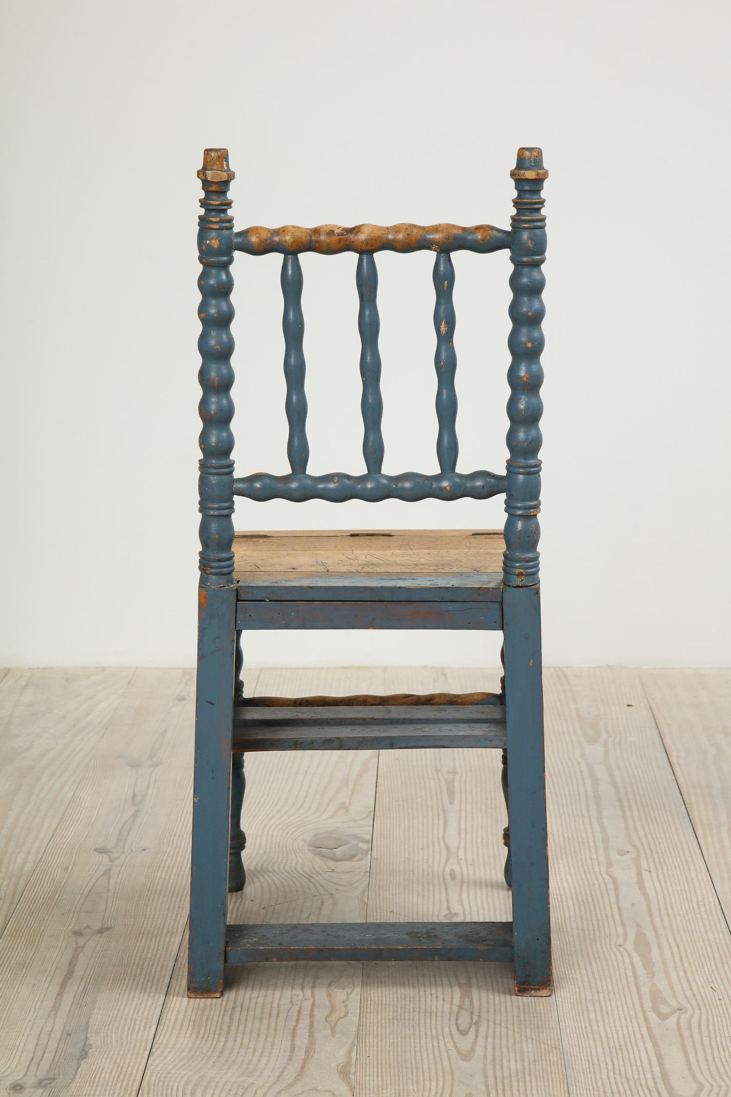 Allmoge Swedish Ladder Chair, Origin, Sweden, circa 1820 5