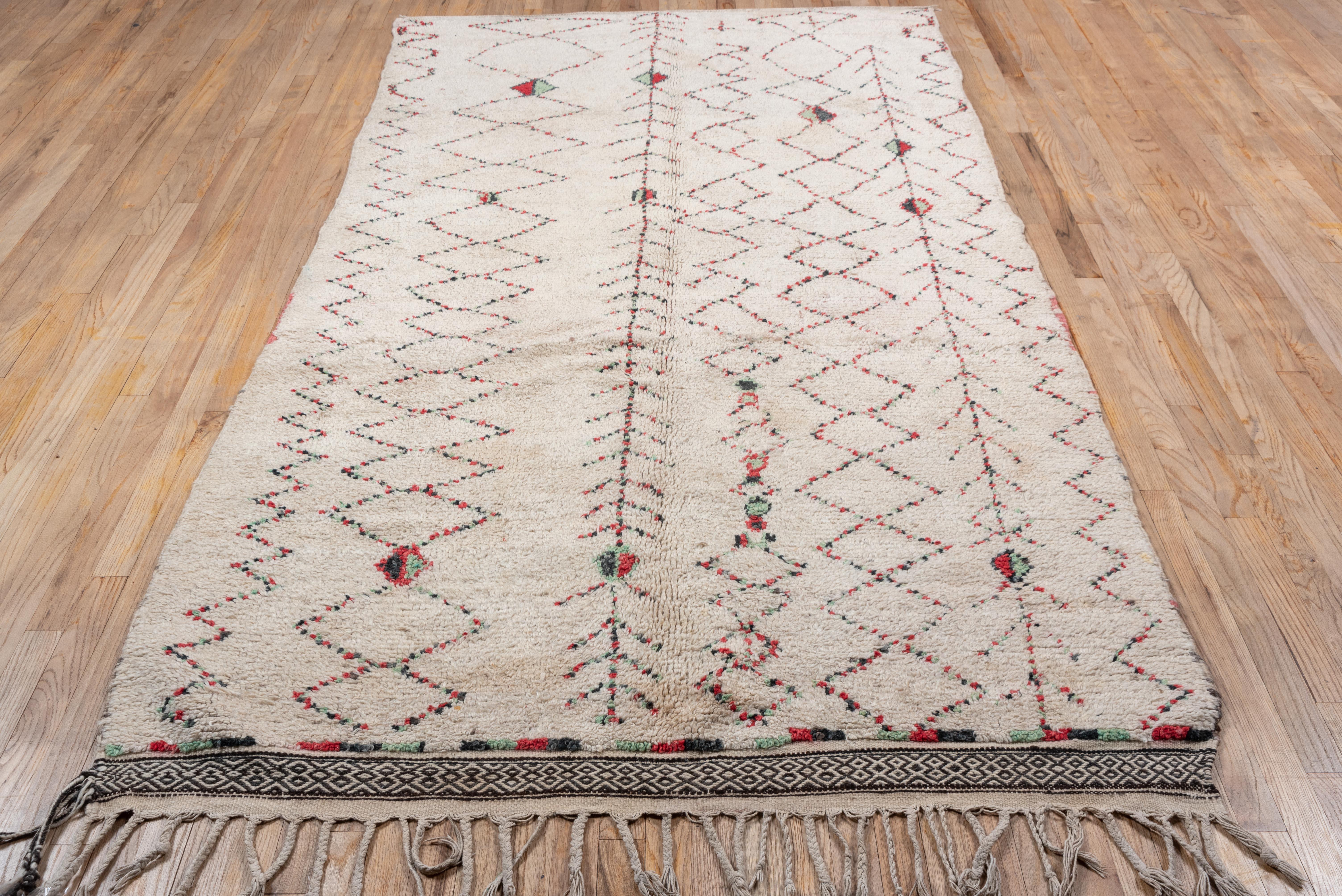 Wool Allover Abstract Moroccan Village Rug 1930s For Sale