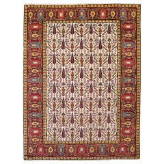 Allover Antique Caucasian Beige Wool Qarabag 'Karabakh' Carpet, 19th Century