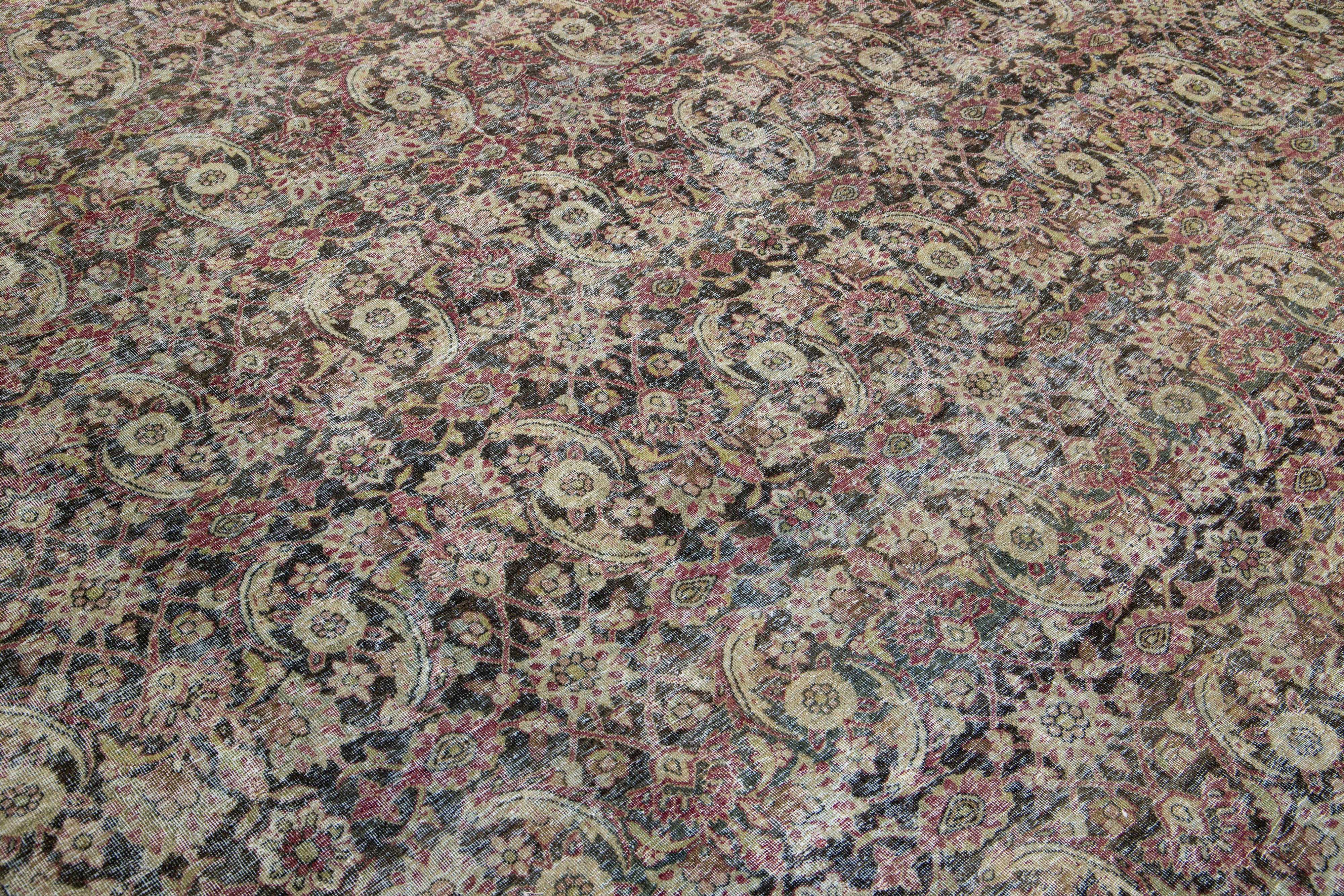 Tapis ancien en laine persane Design/One, coloris Brown en vente 2