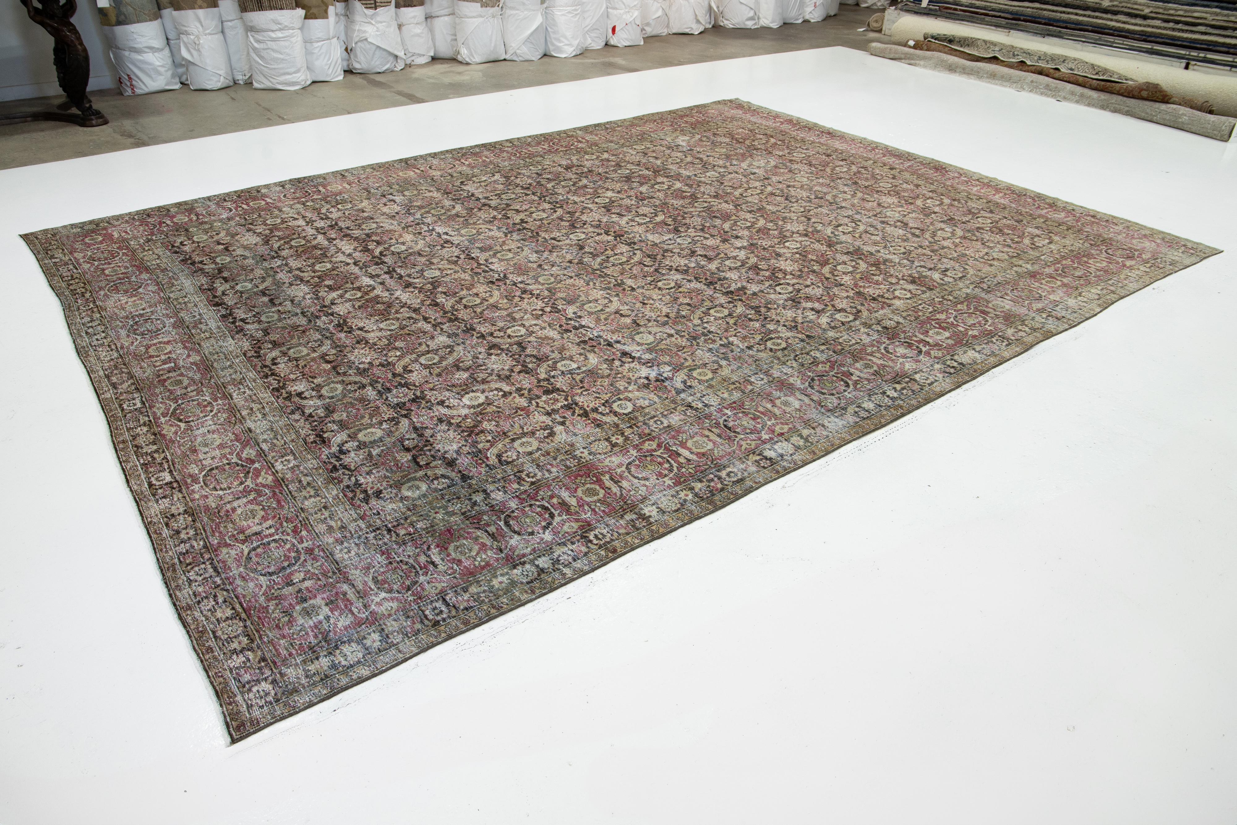 Malayer Tapis ancien en laine persane Design/One, coloris Brown en vente