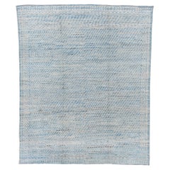 Allover Baby Blue Moroccan with Ivory